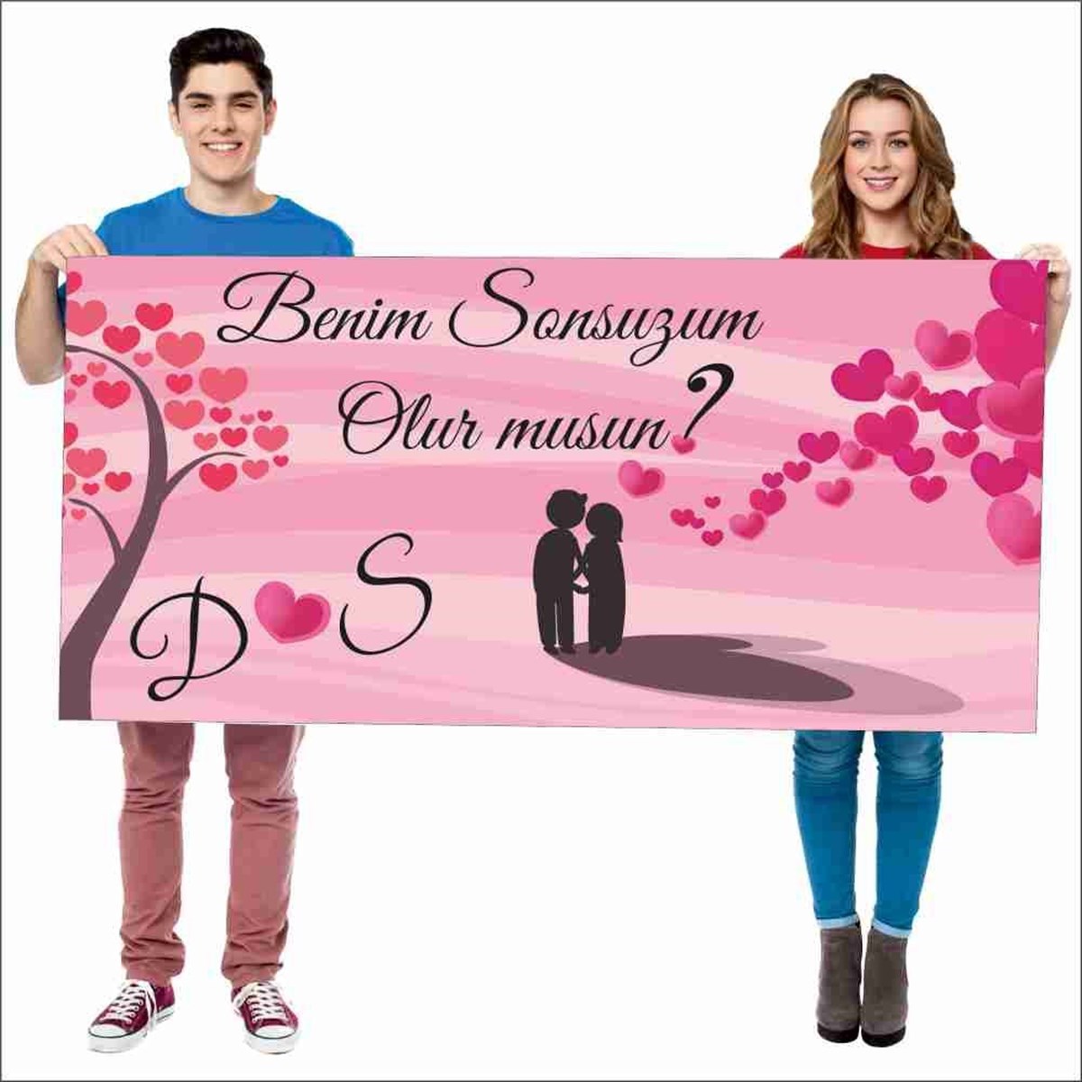 Evlilik Teklifi Romantik Afiş Kişiye Özel Parti Çocuk 