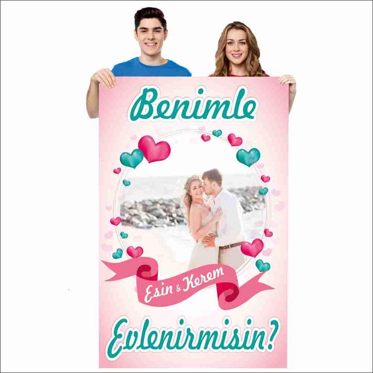 Evlilik Teklifi Romantik Afiş Kişiye Özel Parti Çocuk 
