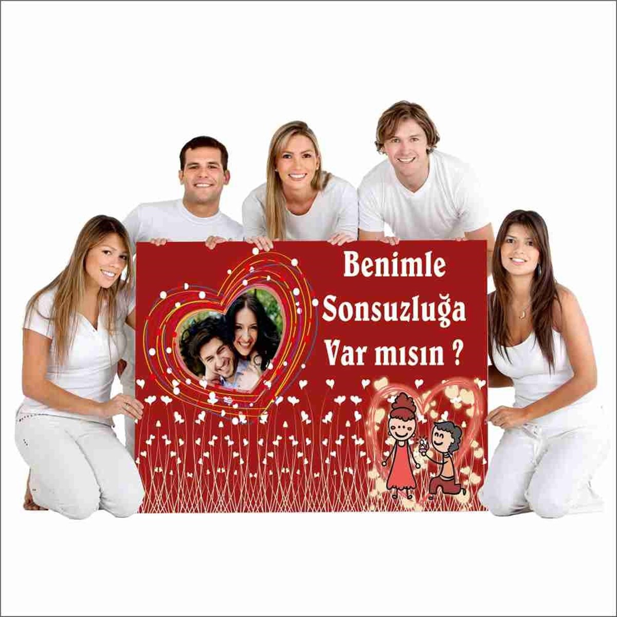 Evlilik Teklifi Romantik Afiş Kişiye Özel Parti Çocuk 