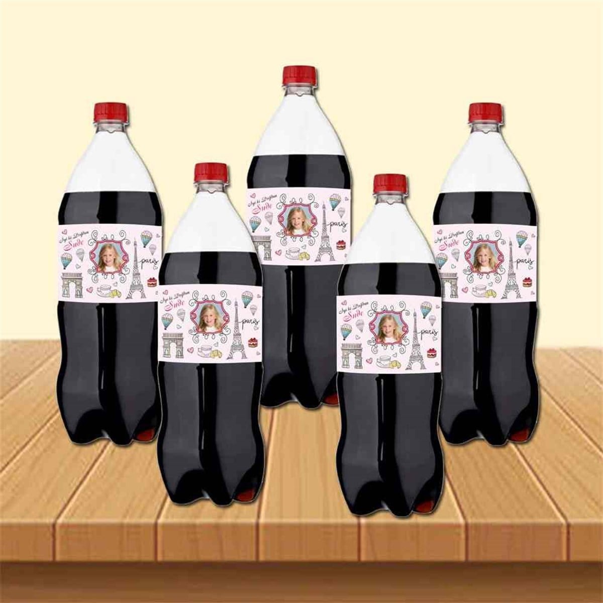Eyfel Balonlu Cola Şisesi Bandı 