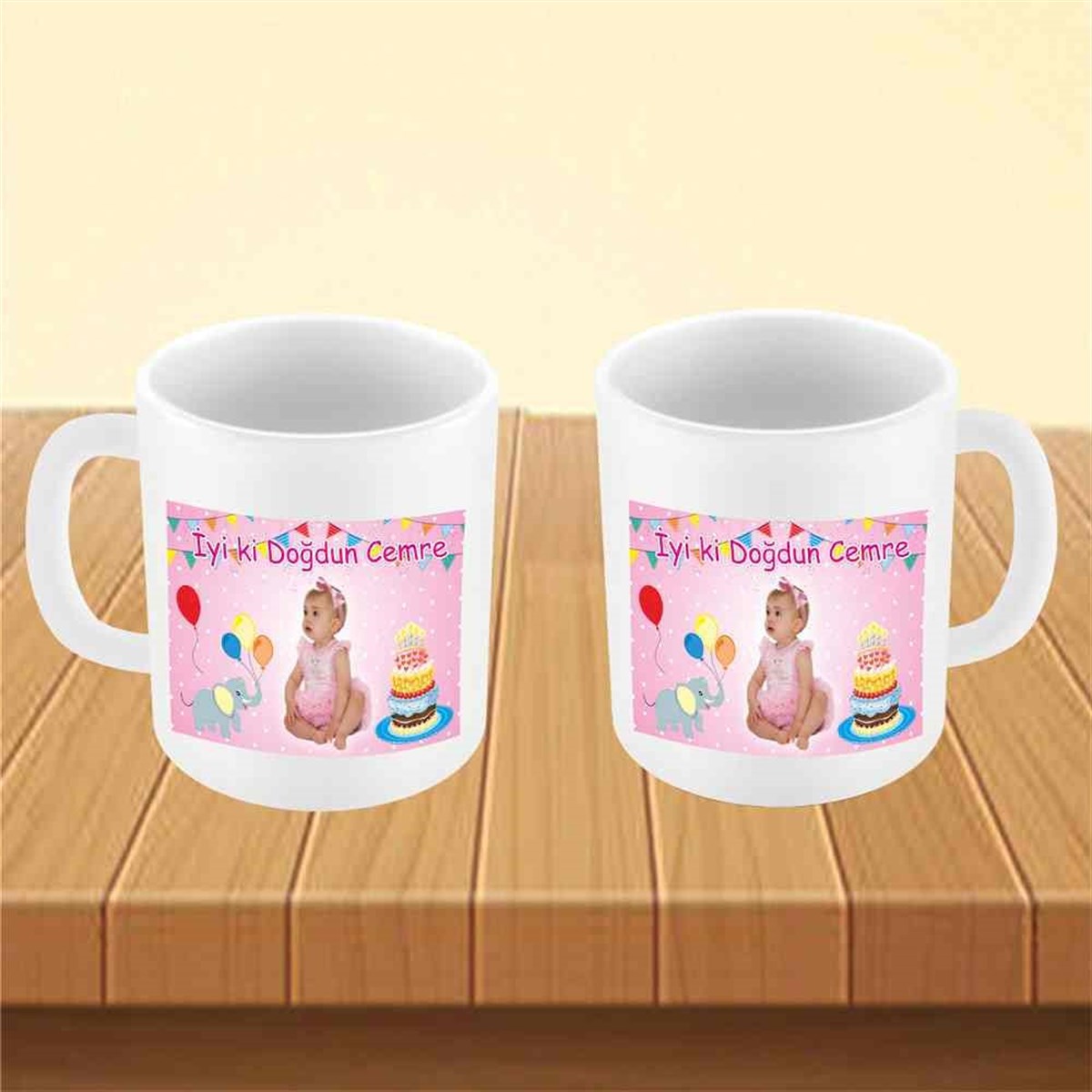 Filli Balonlu Konsept Kupa Bardak Mug  