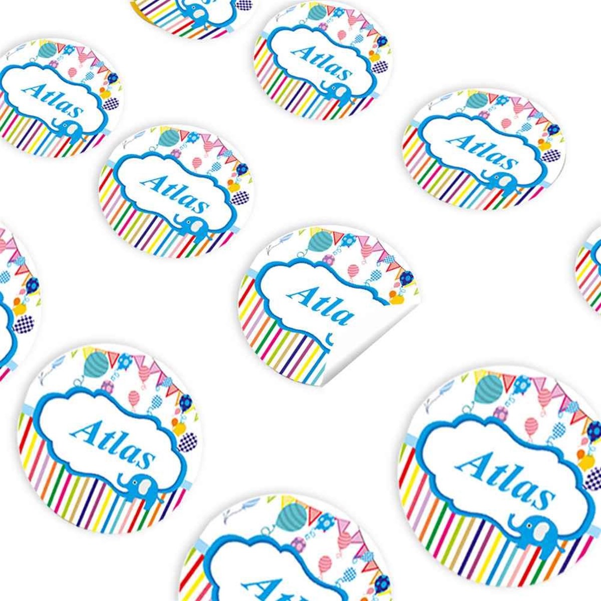 Filli Balonlu Konsept Sticker 30 Adet 