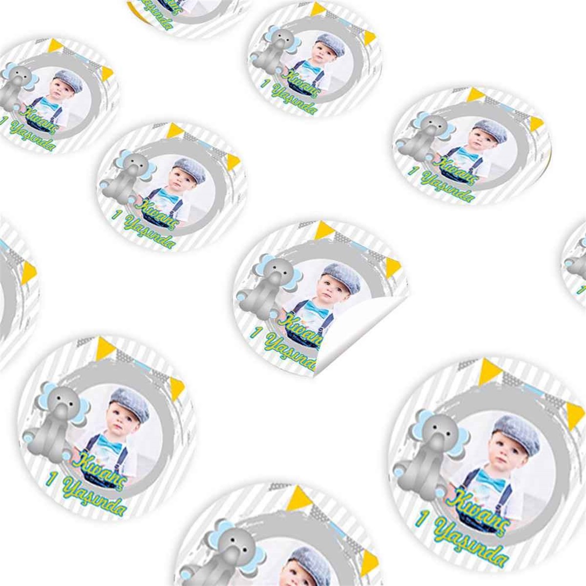 Filli Bayraklı Konsept Sticker 30 Adet 