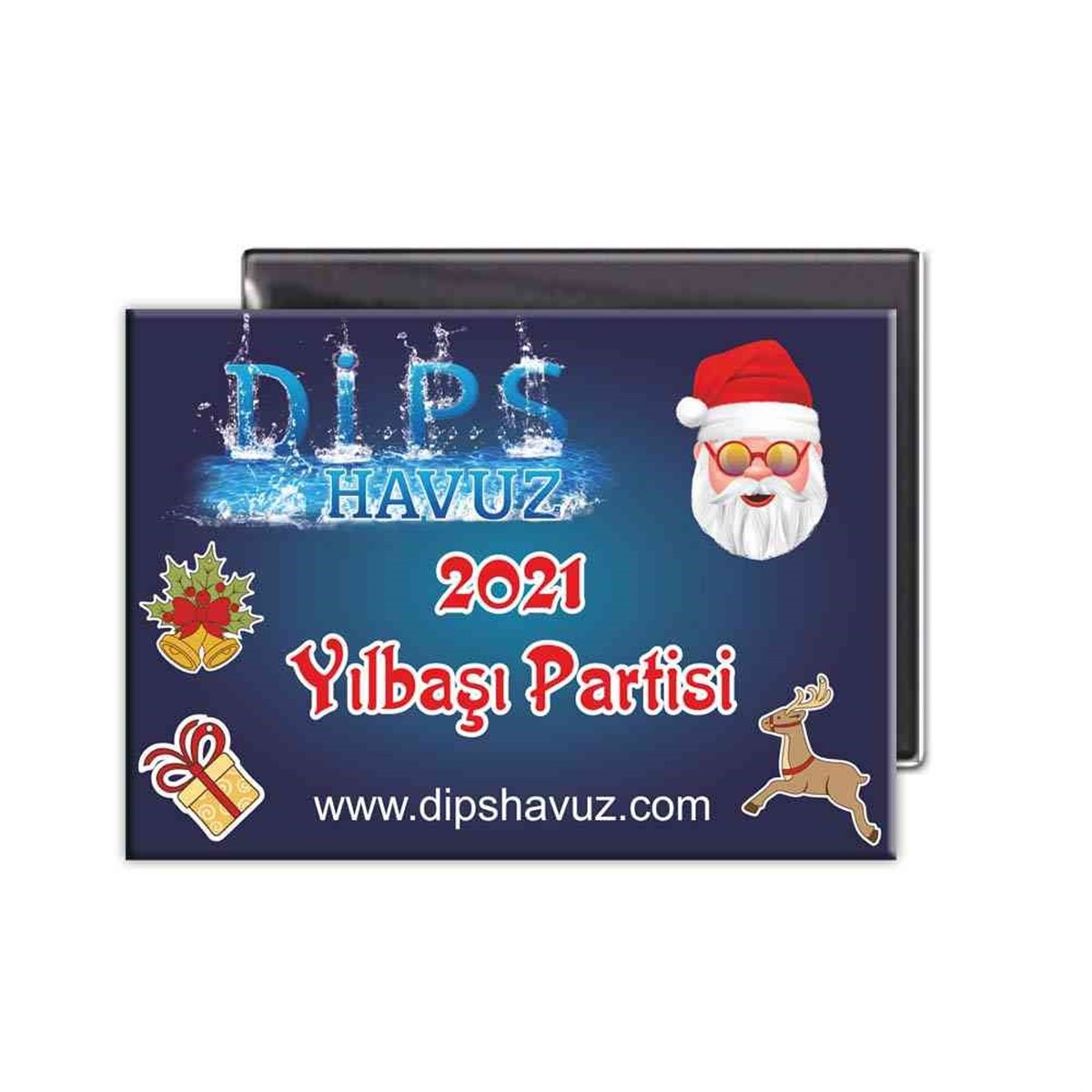Firma Hediyelik Yılbaşı Parti Buzdolabı Magnet 