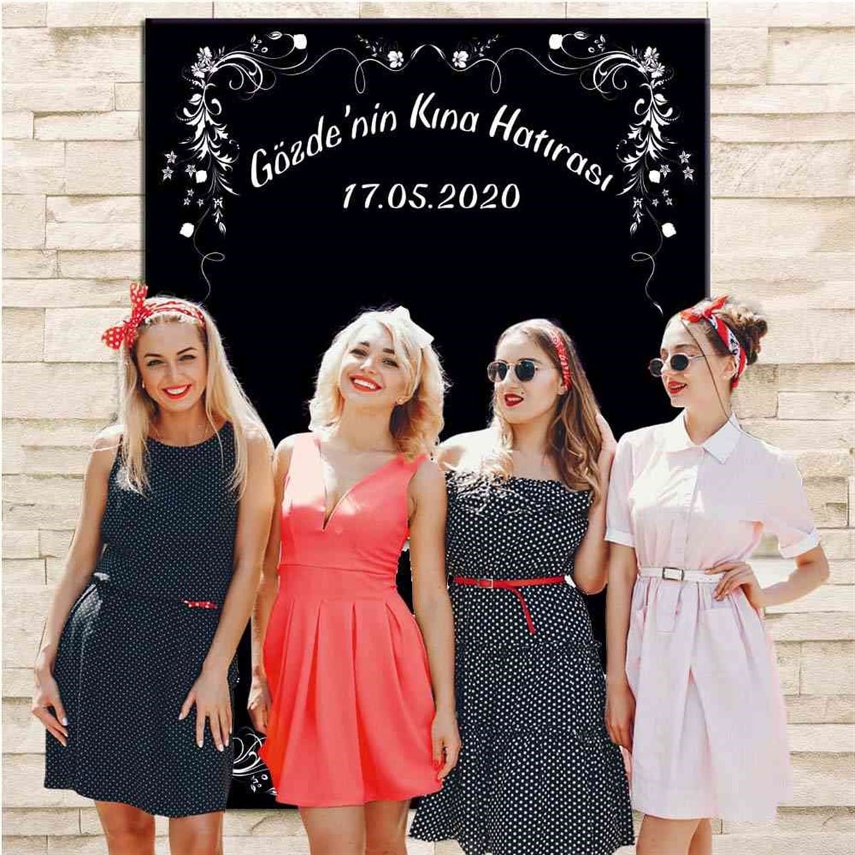 Fotoğraf Arka Fon Banner Branda Kına 