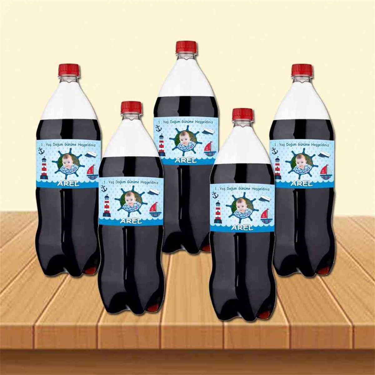 Gemici Dümen Temalı Cola Şisesi Bandı    