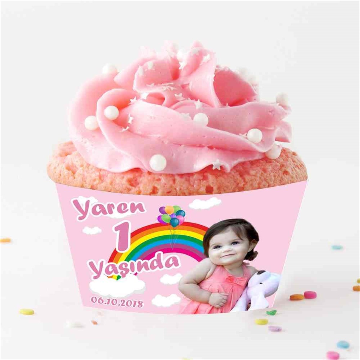 Gökkuşağı Cupcake Sargısı  