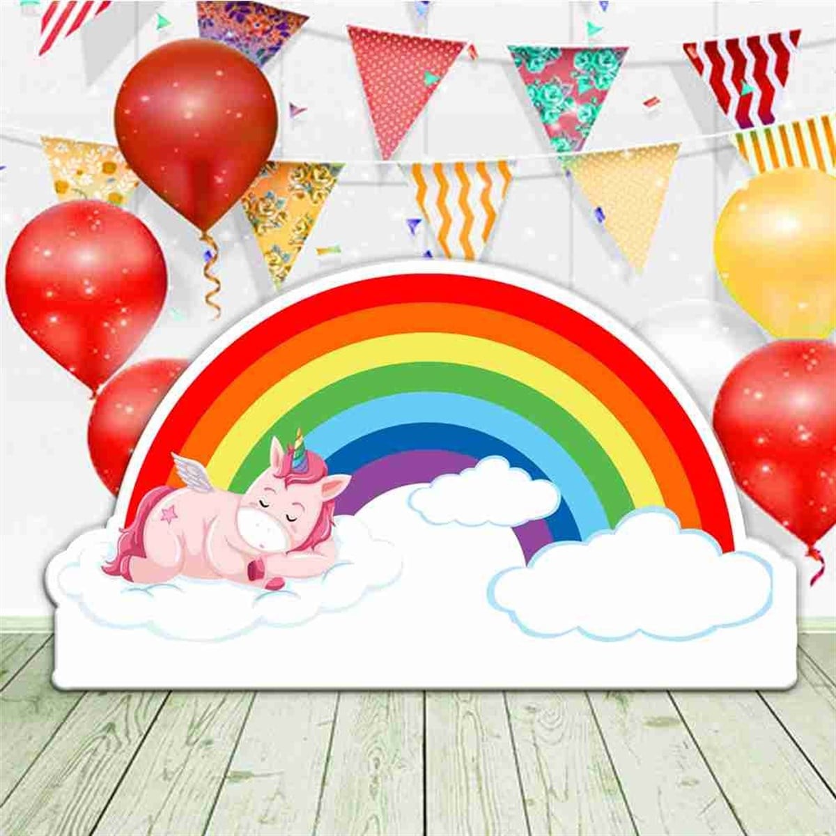 Gökkuşağı Unicorn Tasarım Yaş Günü Partisi 