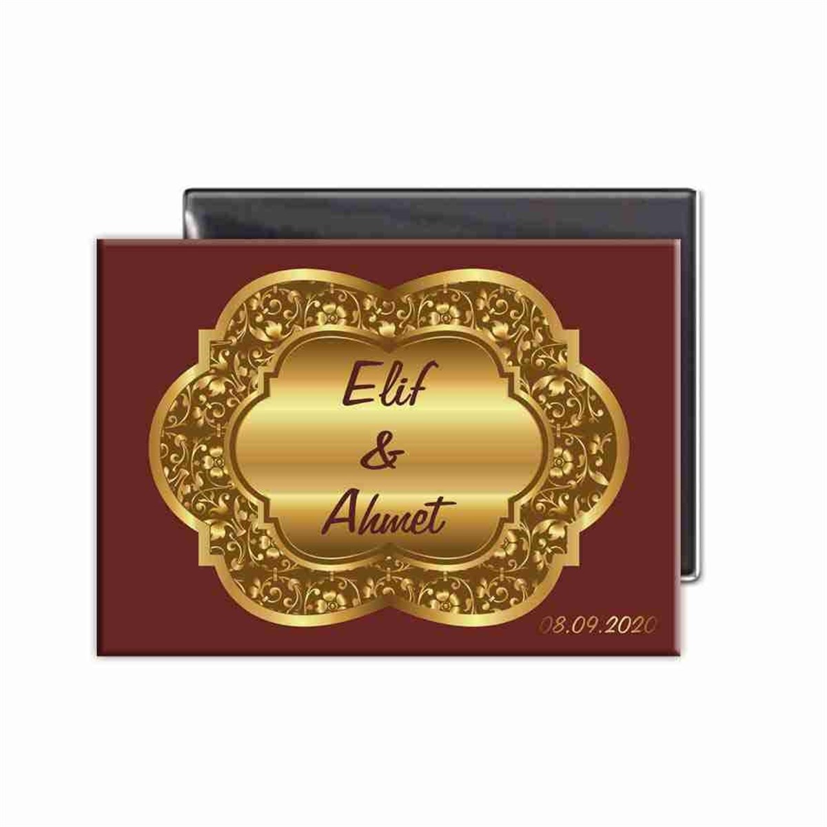 Gold & Bordo Nişana Özel Magnet 