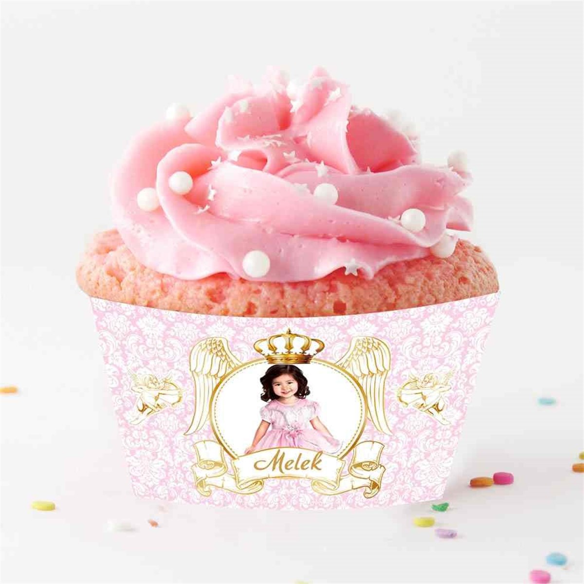 Gold Melek Cupcake Sargısı  