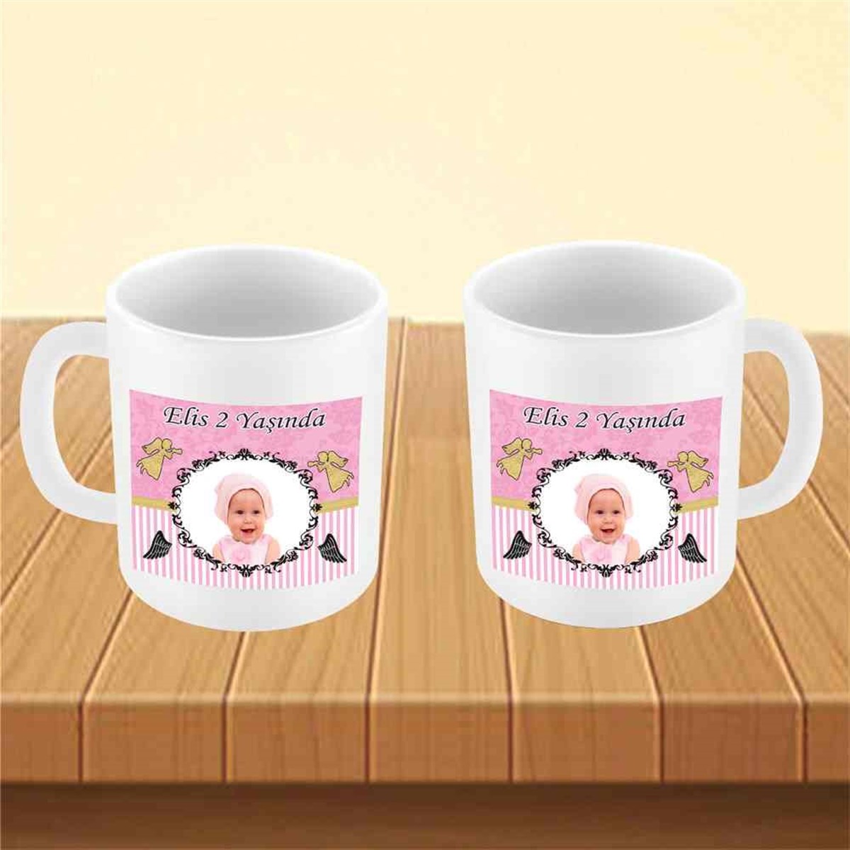 Gold Melek Konsept Kupa Bardak Mug  