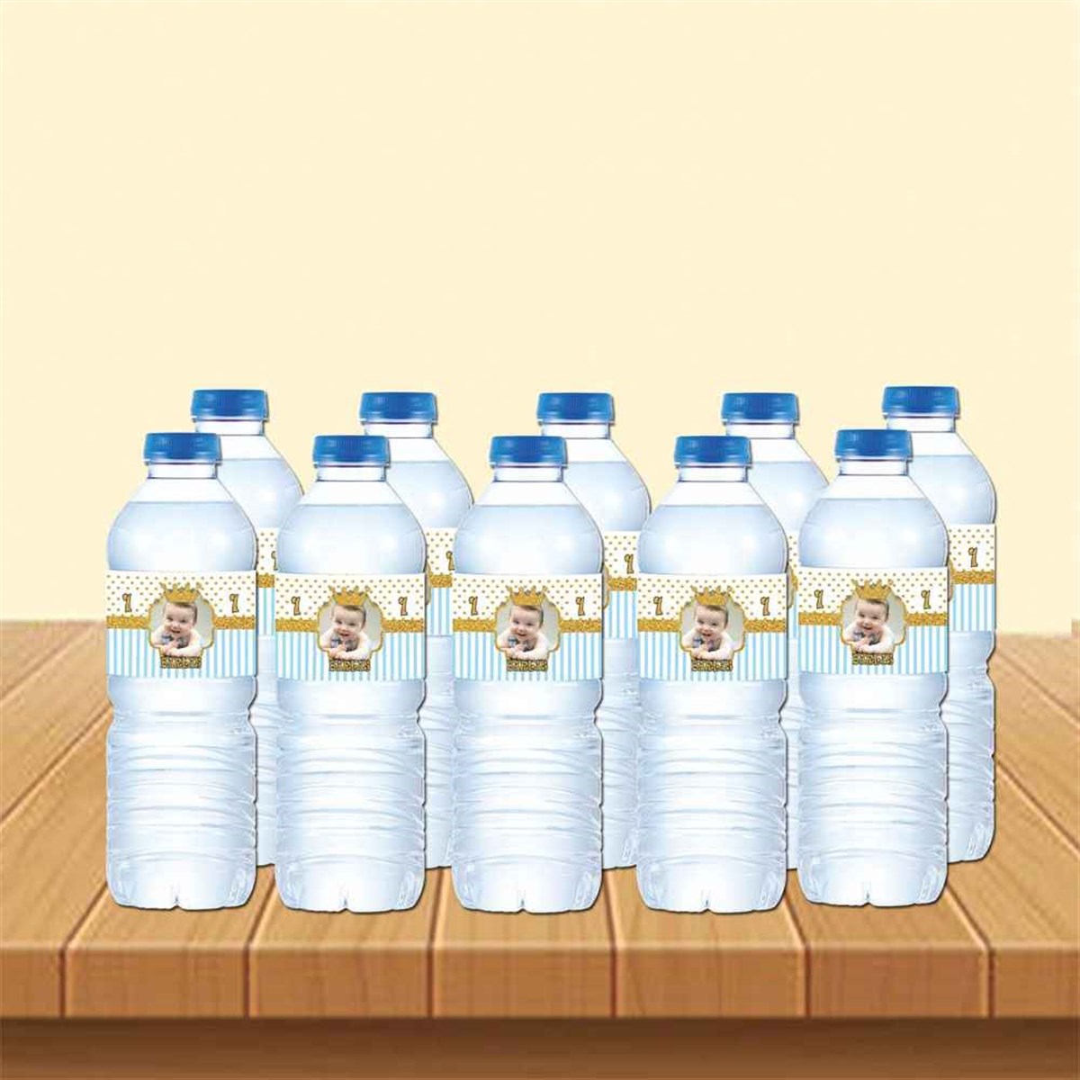 Gold Puantiyeli Temalı Su Şisesi Bandı    