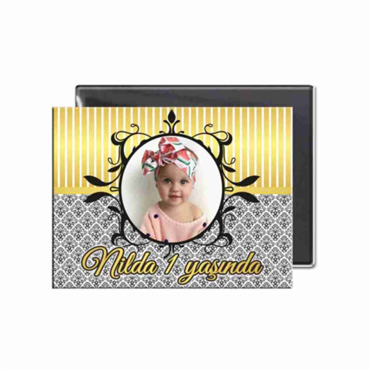 Gold Siyah Buzdolabı Magneti  