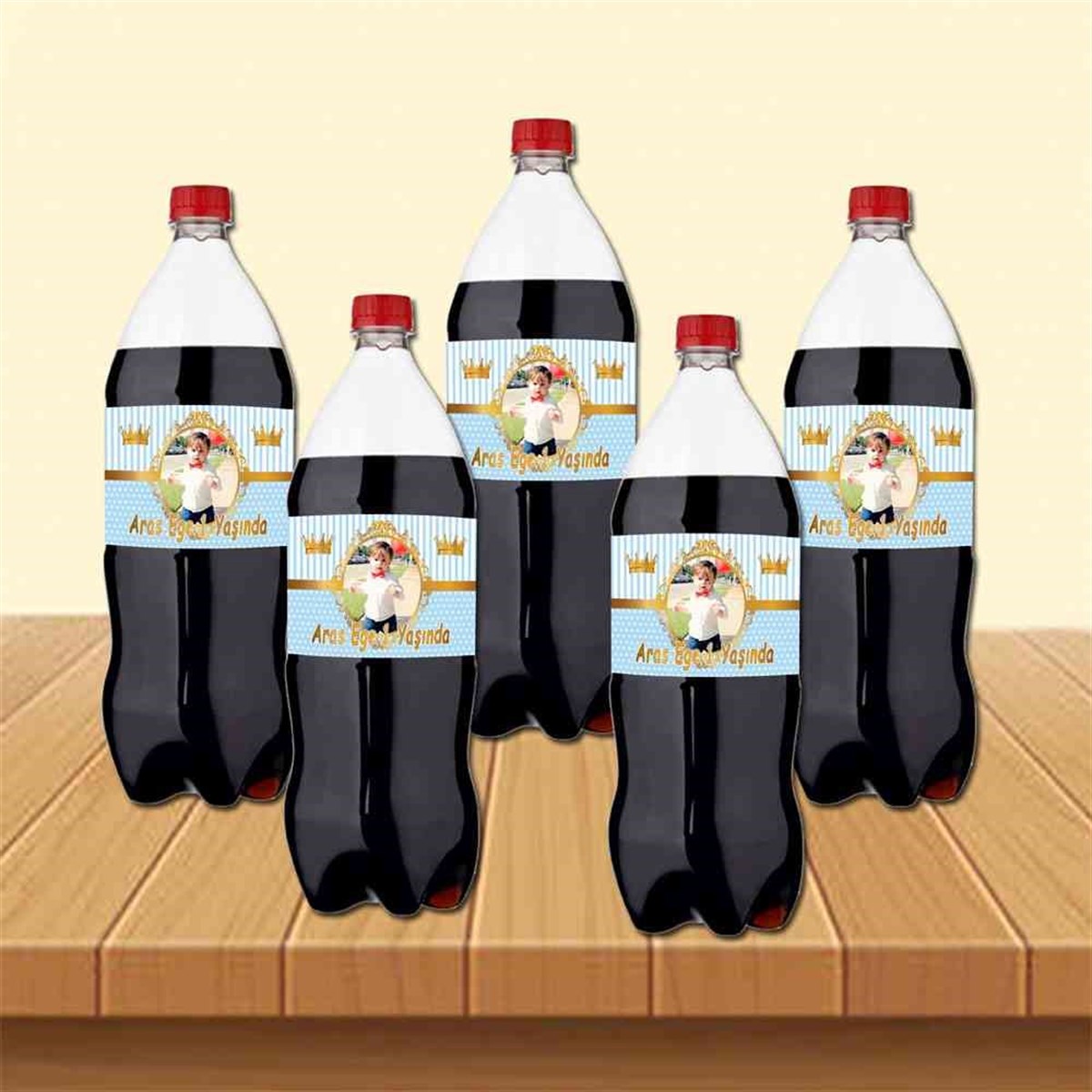 Gold Taçlı Temalı Cola Şisesi Bandı    