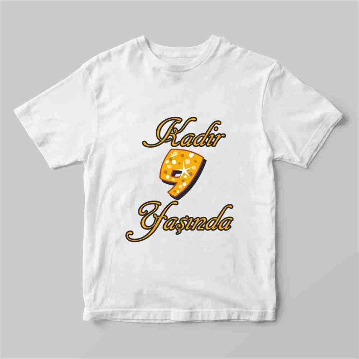 Gold Temalı 9 Yaş Tişört Baskı 