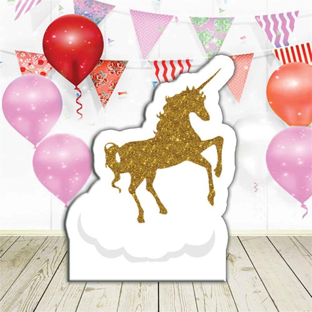 Gold Unicorn Özel Kesim Figür Pano 