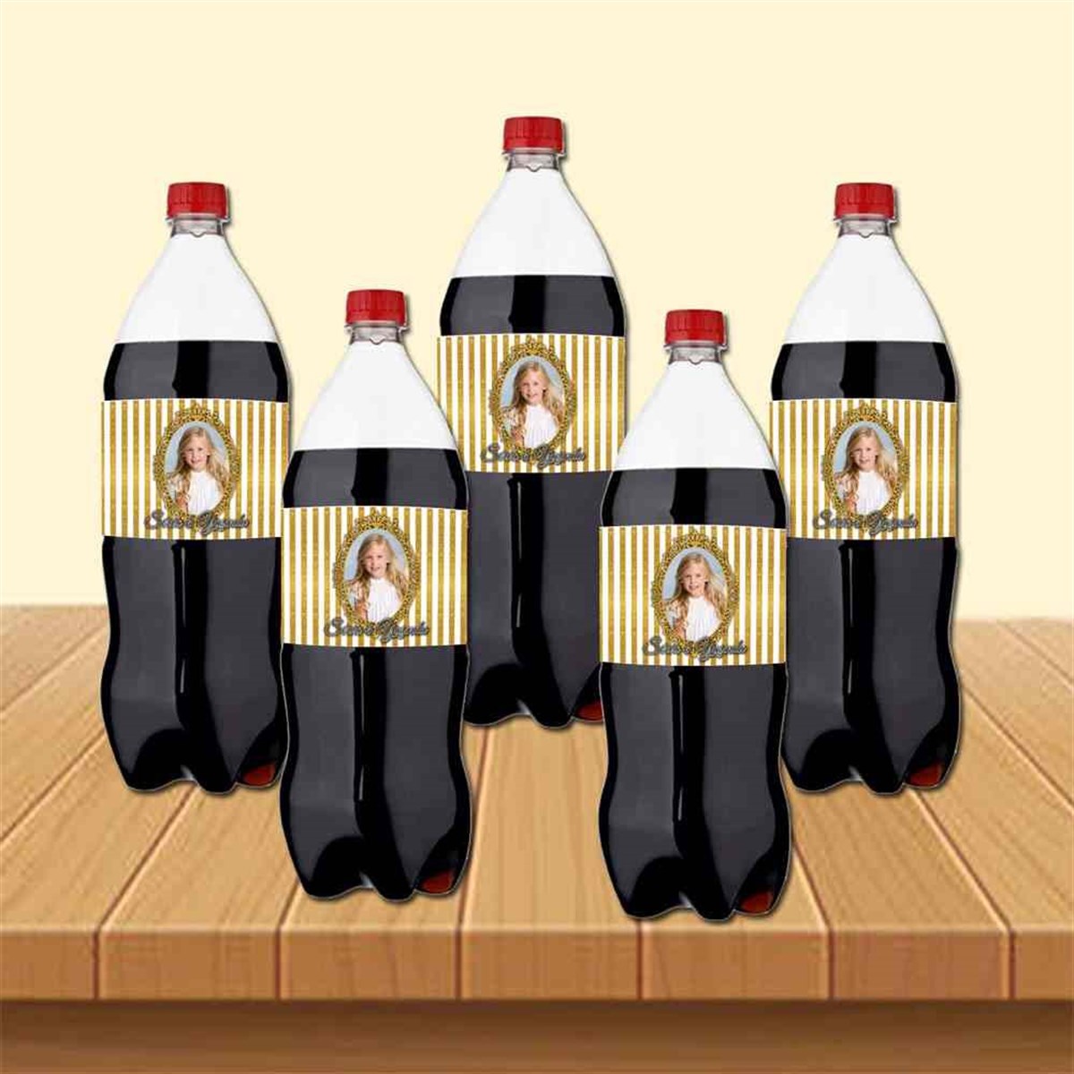 Gold Vintage Cola Şisesi Bandı  