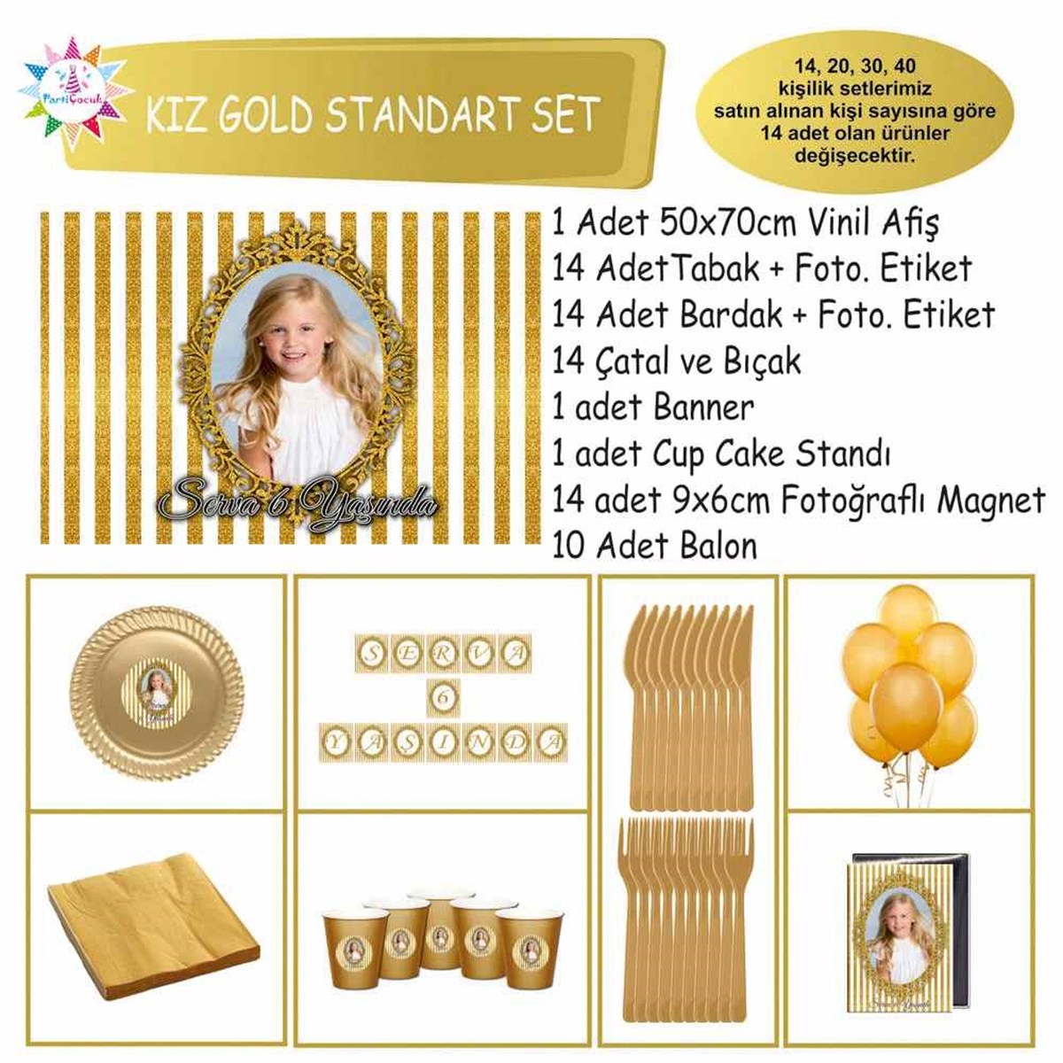 Gold Vintage Konsept Standart Set 