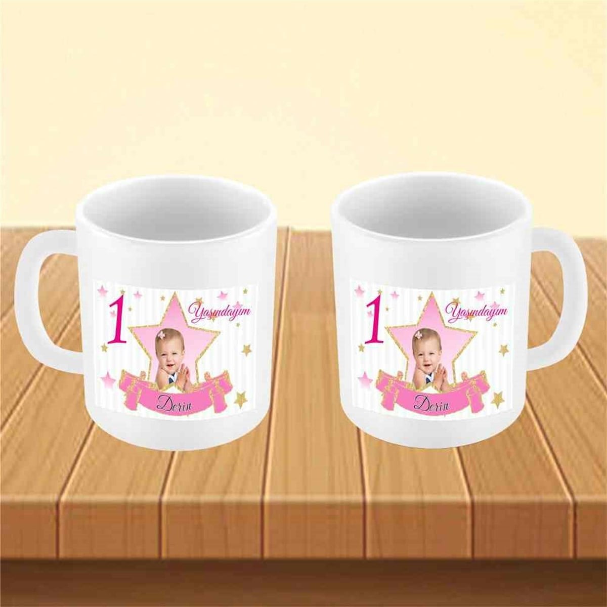 Gold Yıldız Konsept Kupa Bardak Mug  