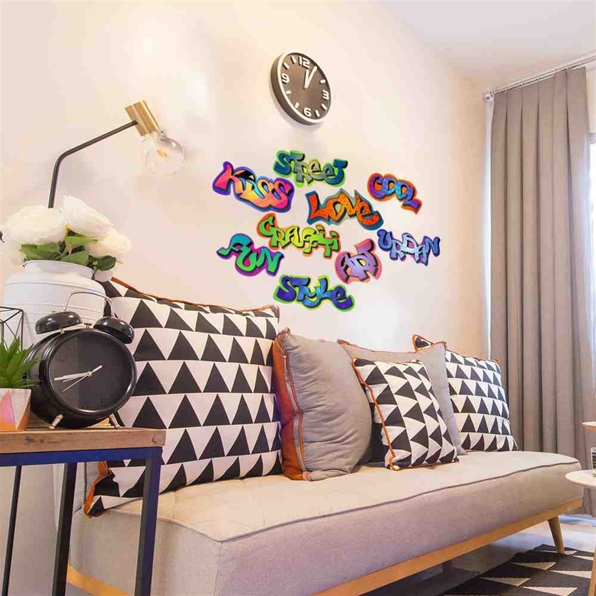 Graffiti Cartoon Word Sticker 