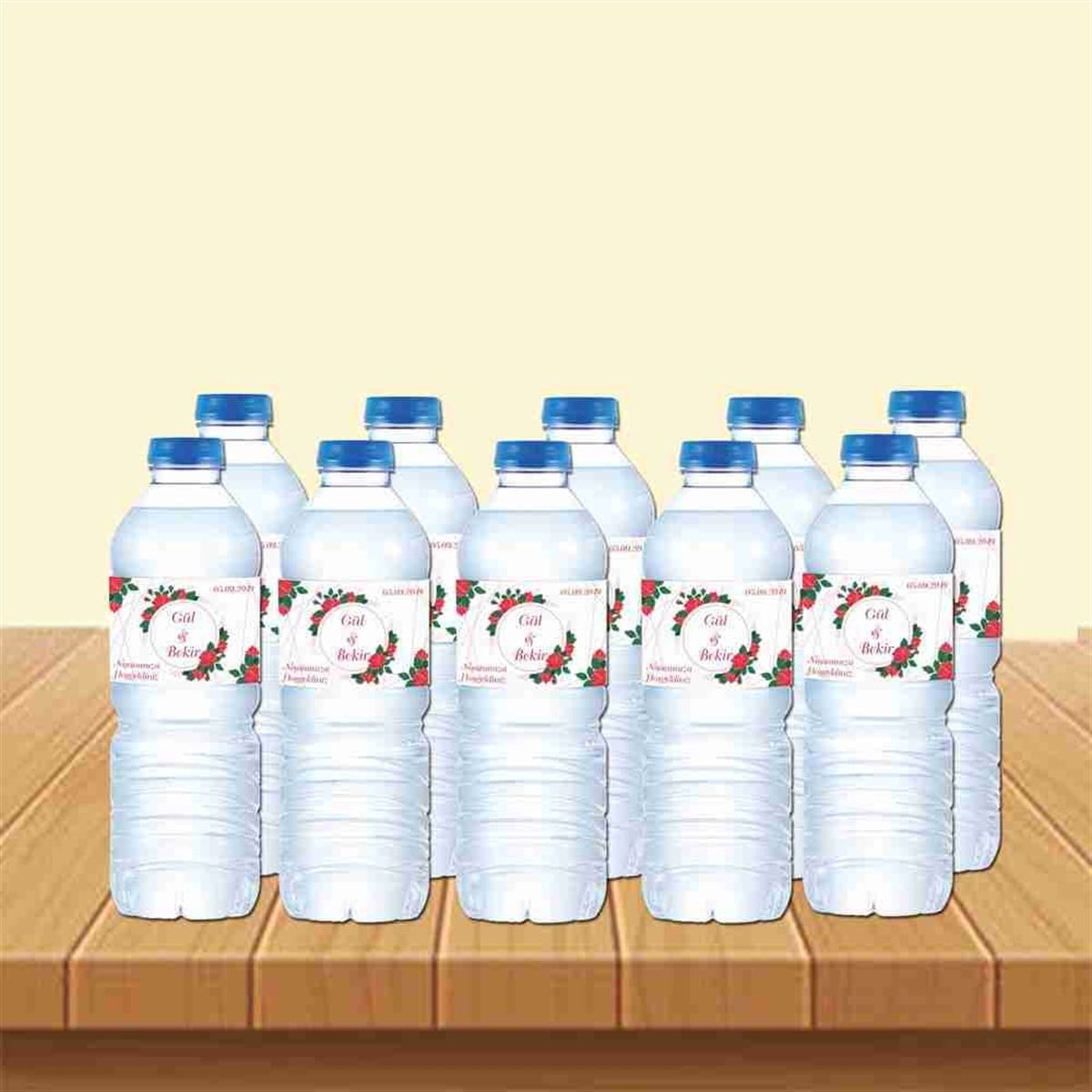 Gül Ve Yapraklı İsme Özel Nişan  