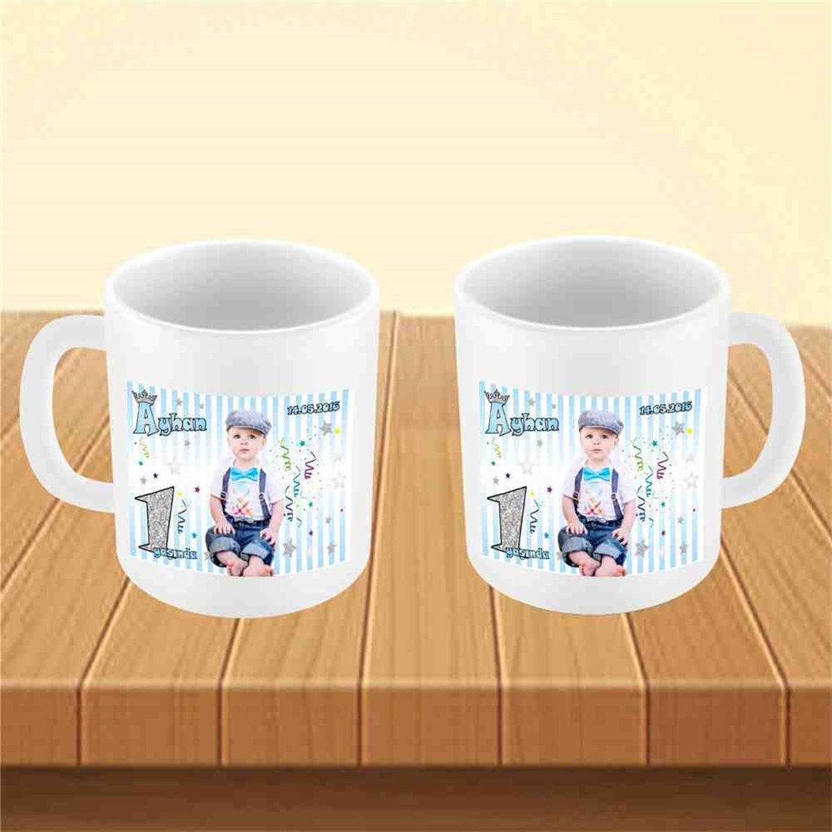 Gümüş Taçlı Konsept Kupa Bardak Mug 