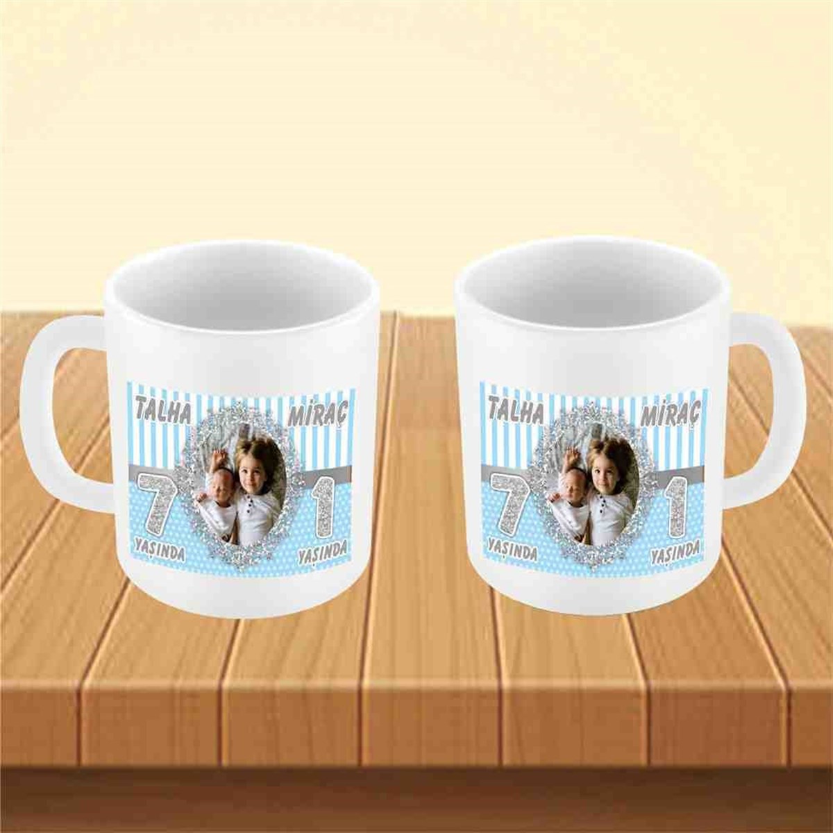 Gümüş Yaldız Konsept Kupa Bardak Mug 