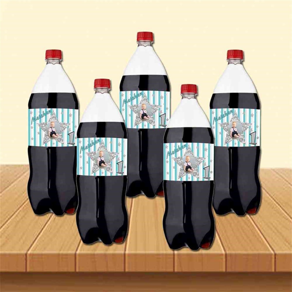 Gümüş Yıldızlı Cola Şisesi Bandı    