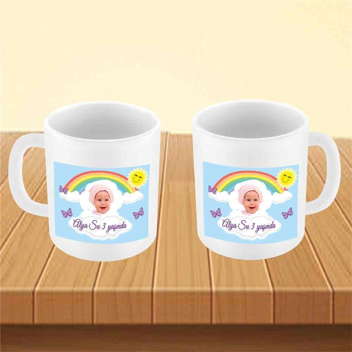 Güneş Gökkuşağı Konsept Kupa Bardak Mug  