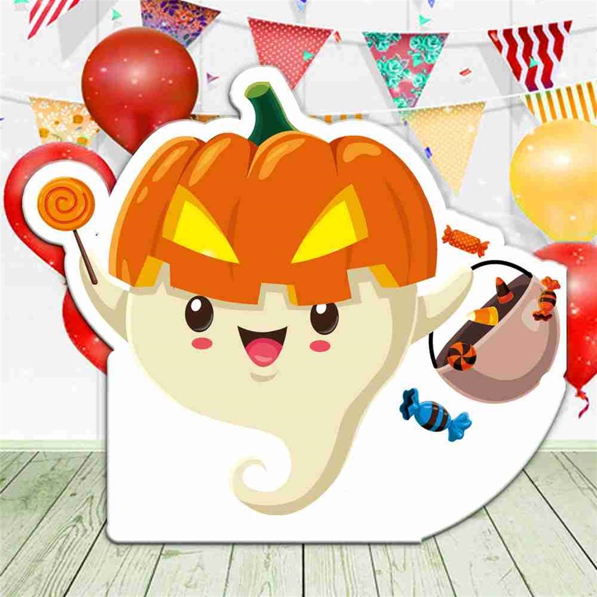 Halloween Bal Kabağı Hayalet Pano 