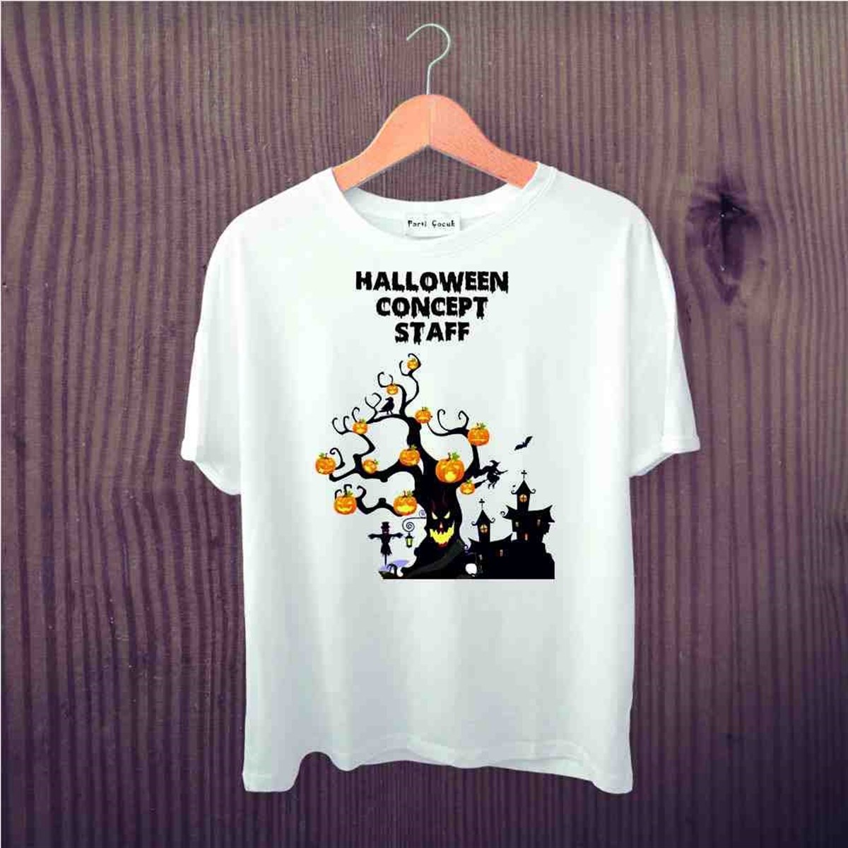 Halloween Cosplay Tree Tişört Baskı 