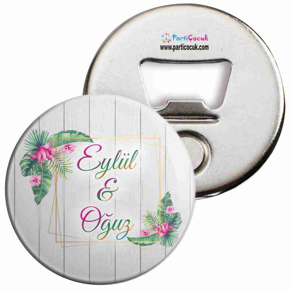 Hawaii Desenli Nişan Hediyelik Magnet  