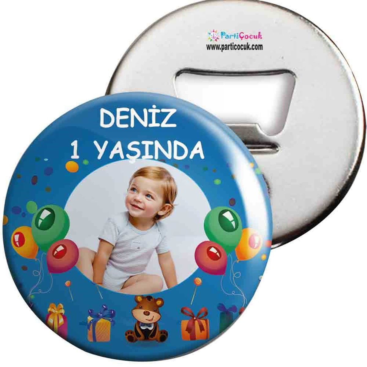 Hediye Balonlu Konsepti Açacaklı Magnet Kişiye Özel 