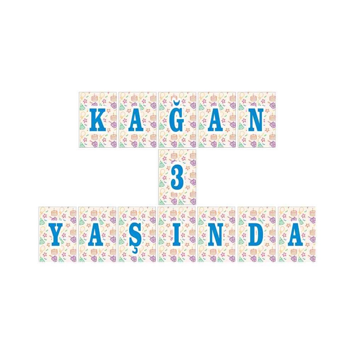 Hediye Paketi Konsept Harf Banner 