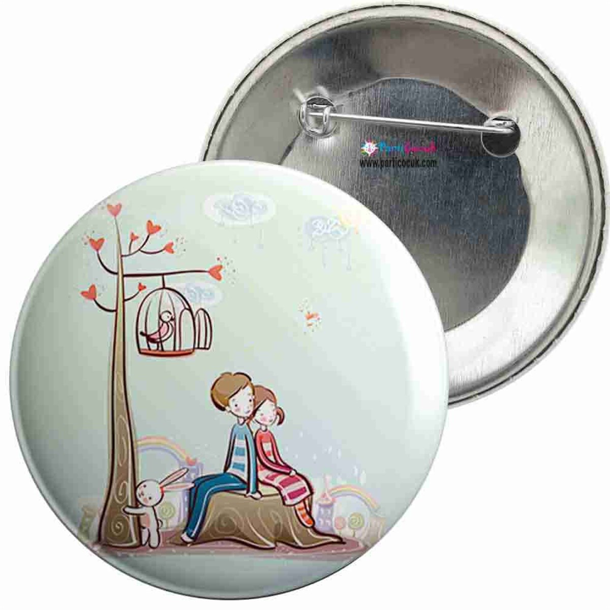 İğneli Metal Rozet Aşk 7 Parti Çocuk   