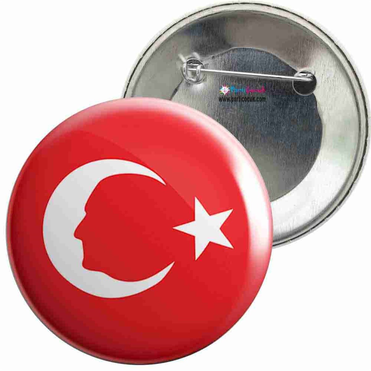 İğneli Metal Rozet Atatürk Resmi 11 Parti Çocuk  