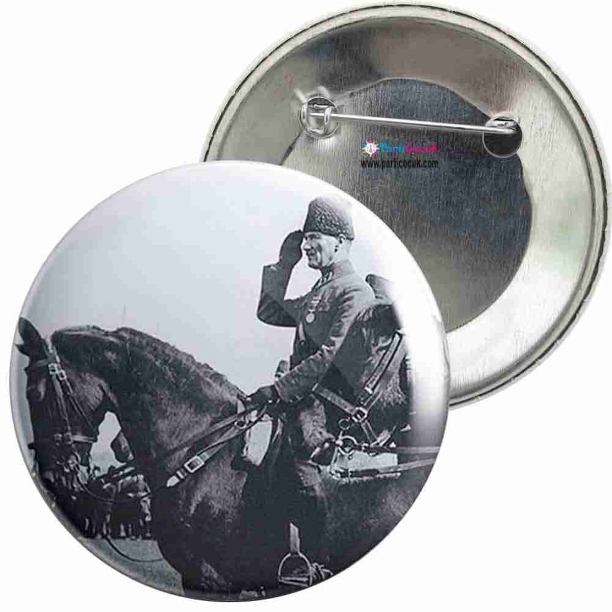 İğneli Metal Rozet Atatürk Resmi 6 Parti Çocuk  