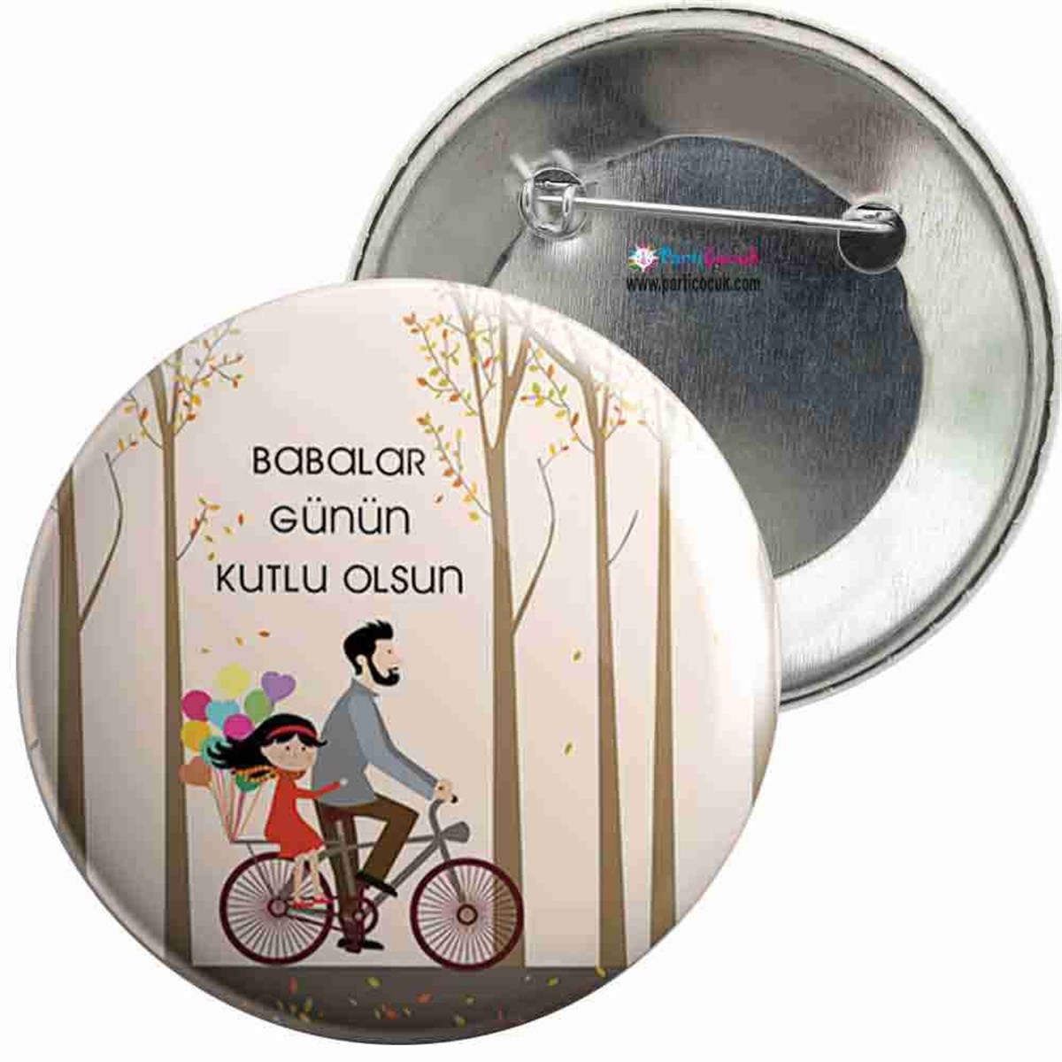 İğneli Metal Rozet Babalar Günü 1 Parti Çocuk   
