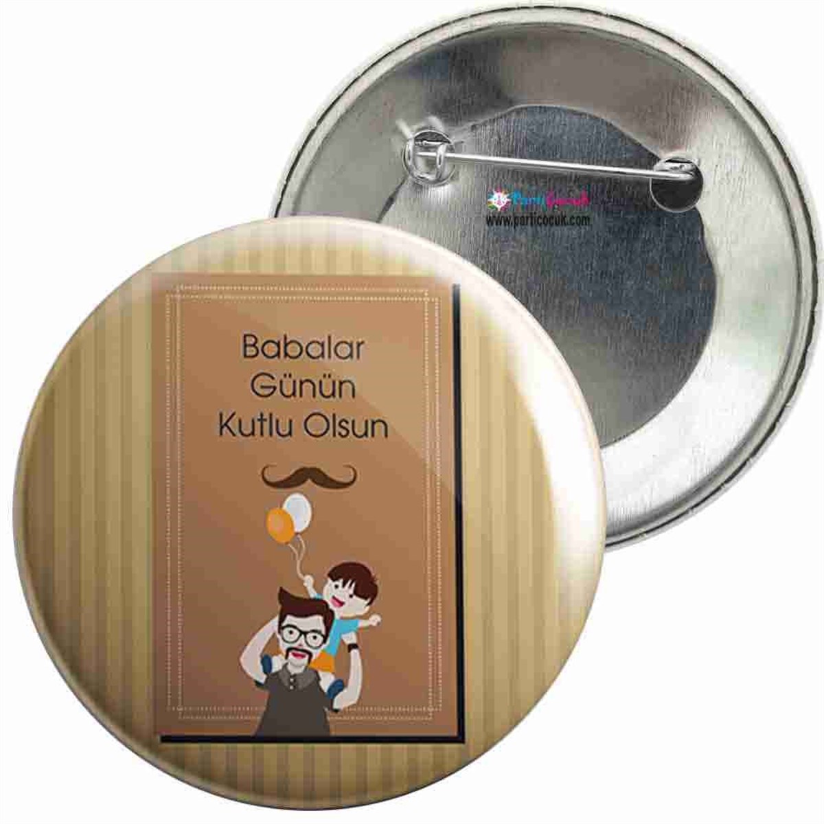 İğneli Metal Rozet Babalar Günü 11 Parti Çocuk   