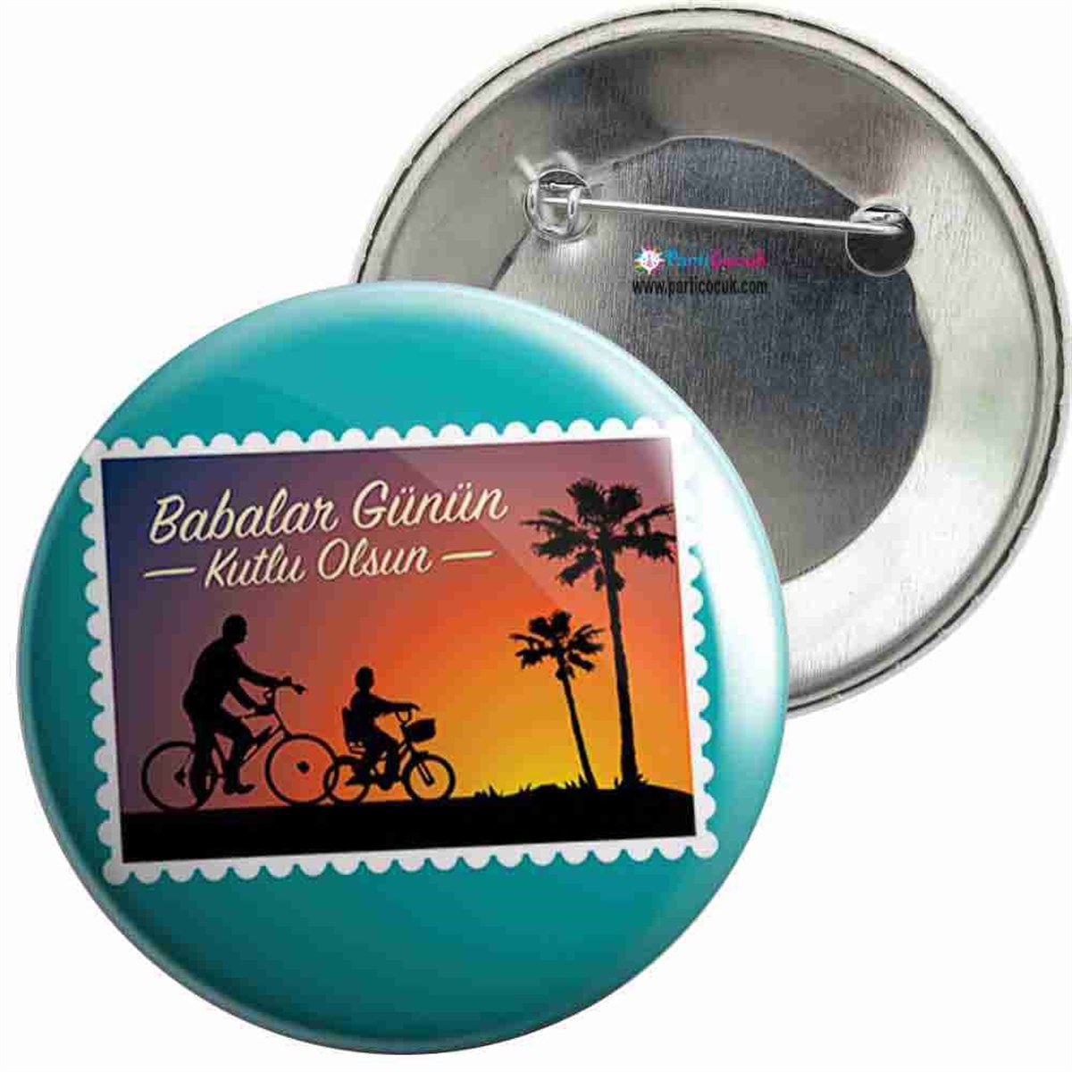 İğneli Metal Rozet Babalar Günü 14 Parti Çocuk   