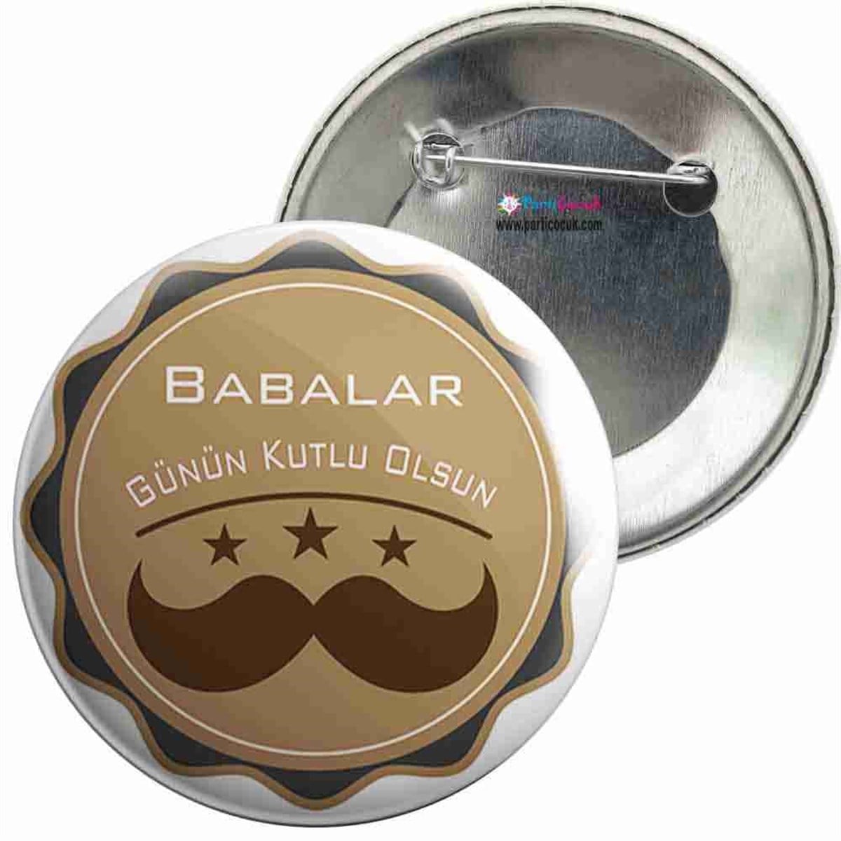 İğneli Metal Rozet Babalar Günü 2 Parti Çocuk   