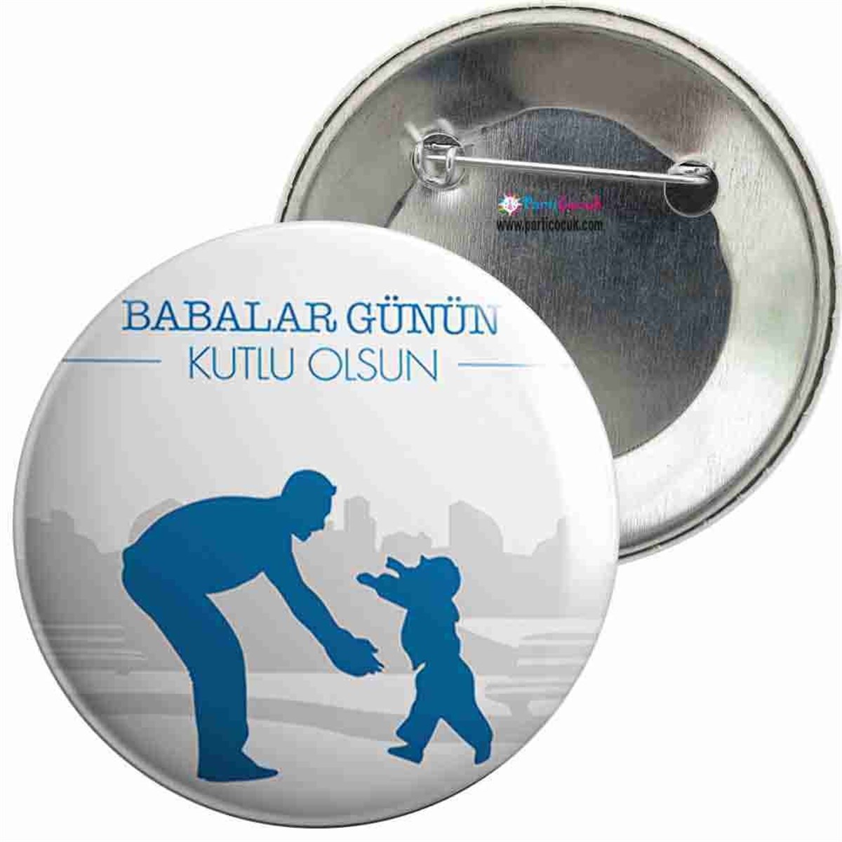 İğneli Metal Rozet Babalar Günü 5 Parti Çocuk   