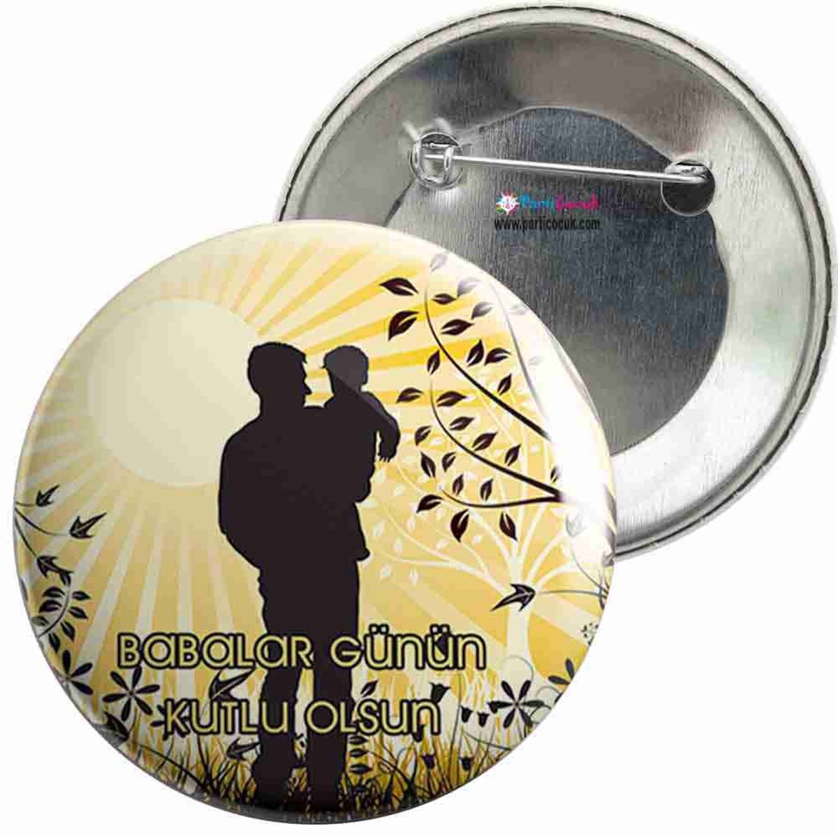 İğneli Metal Rozet Babalar Günü 6 Parti Çocuk   