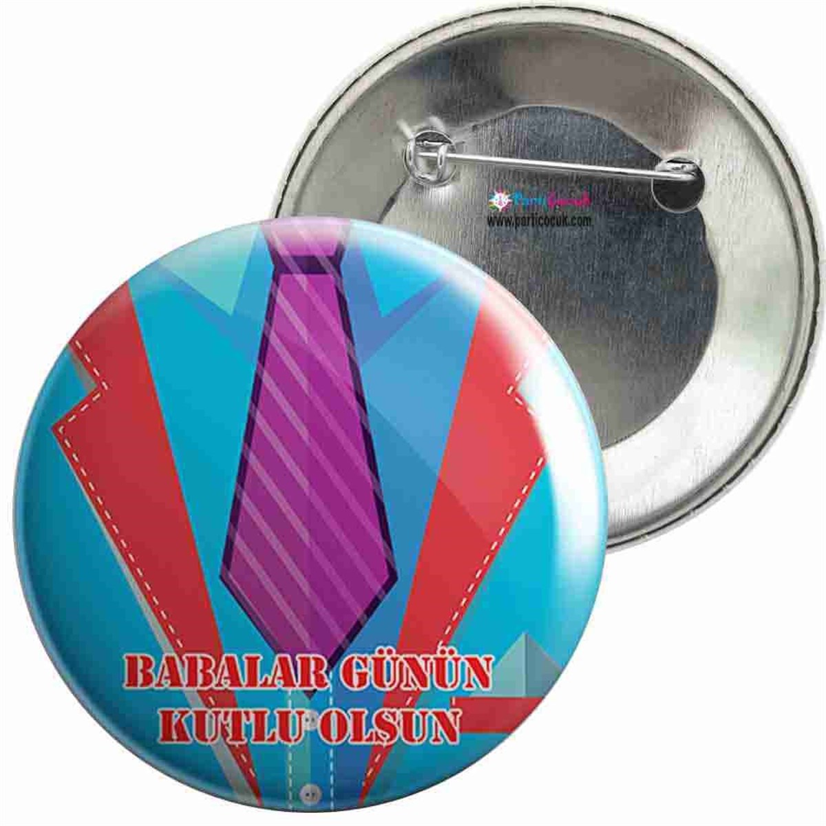 İğneli Metal Rozet Babalar Günü 7 Parti Çocuk   