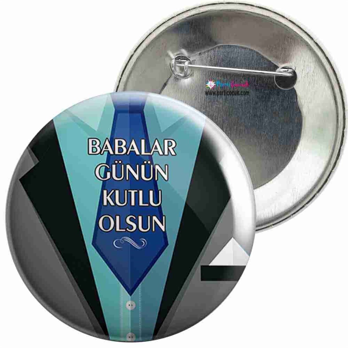 İğneli Metal Rozet Babalar Günü 9 Parti Çocuk   