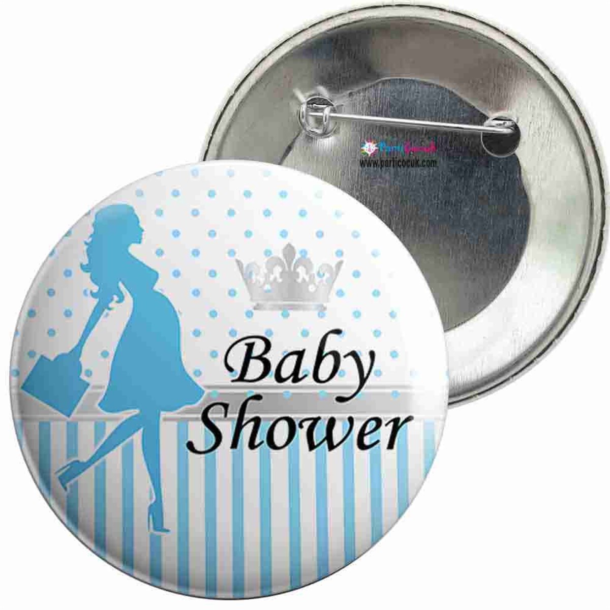 İğneli Metal Rozet Baby Shower 10 Parti Çocuk   