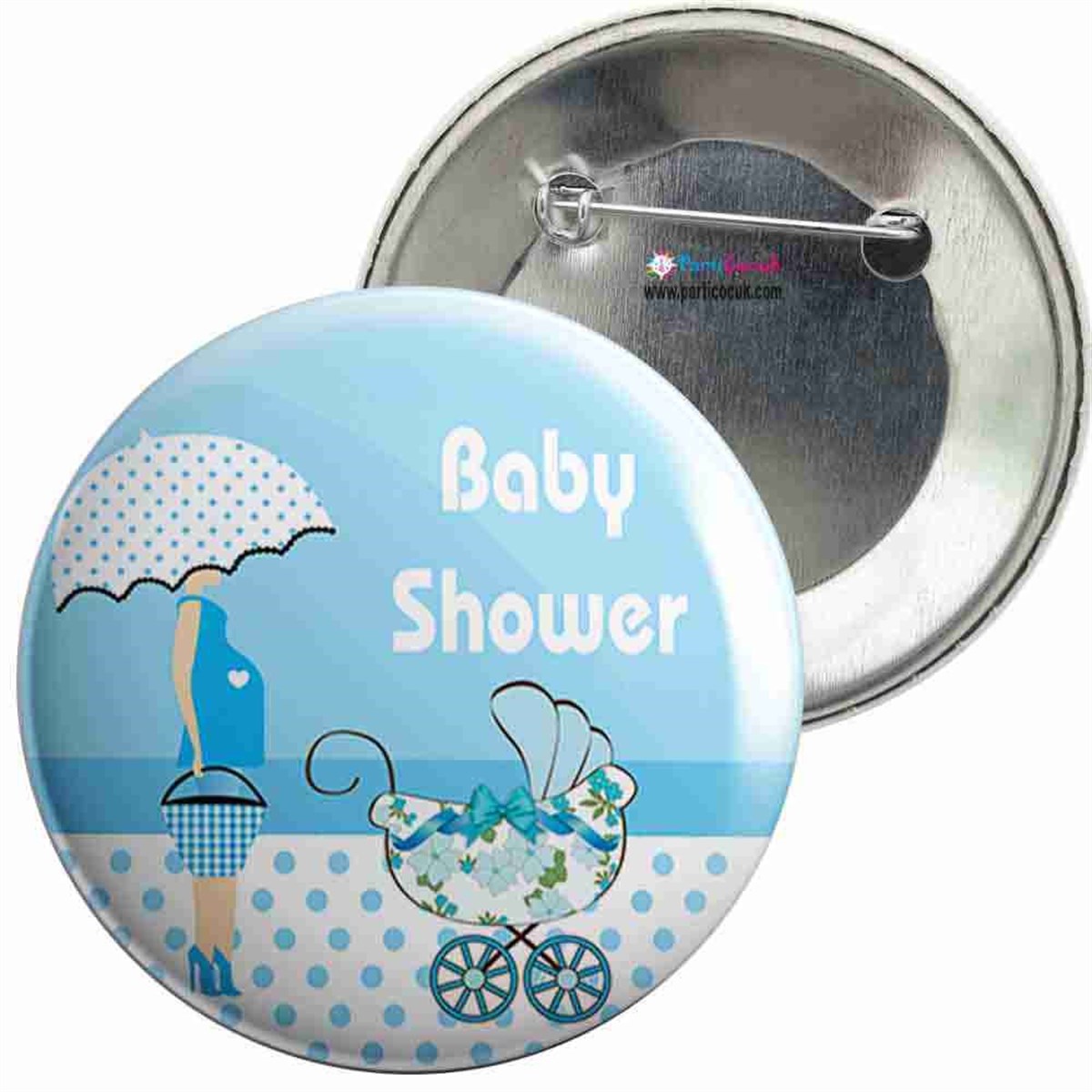 İğneli Metal Rozet Baby Shower 12 Parti Çocuk   