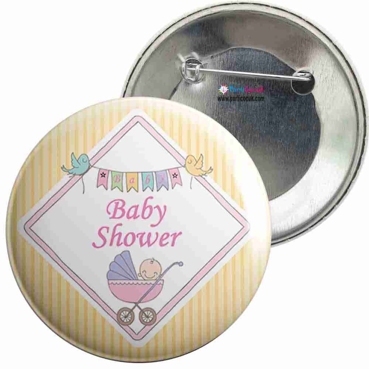 İğneli Metal Rozet Baby Shower 18 Parti Çocuk   