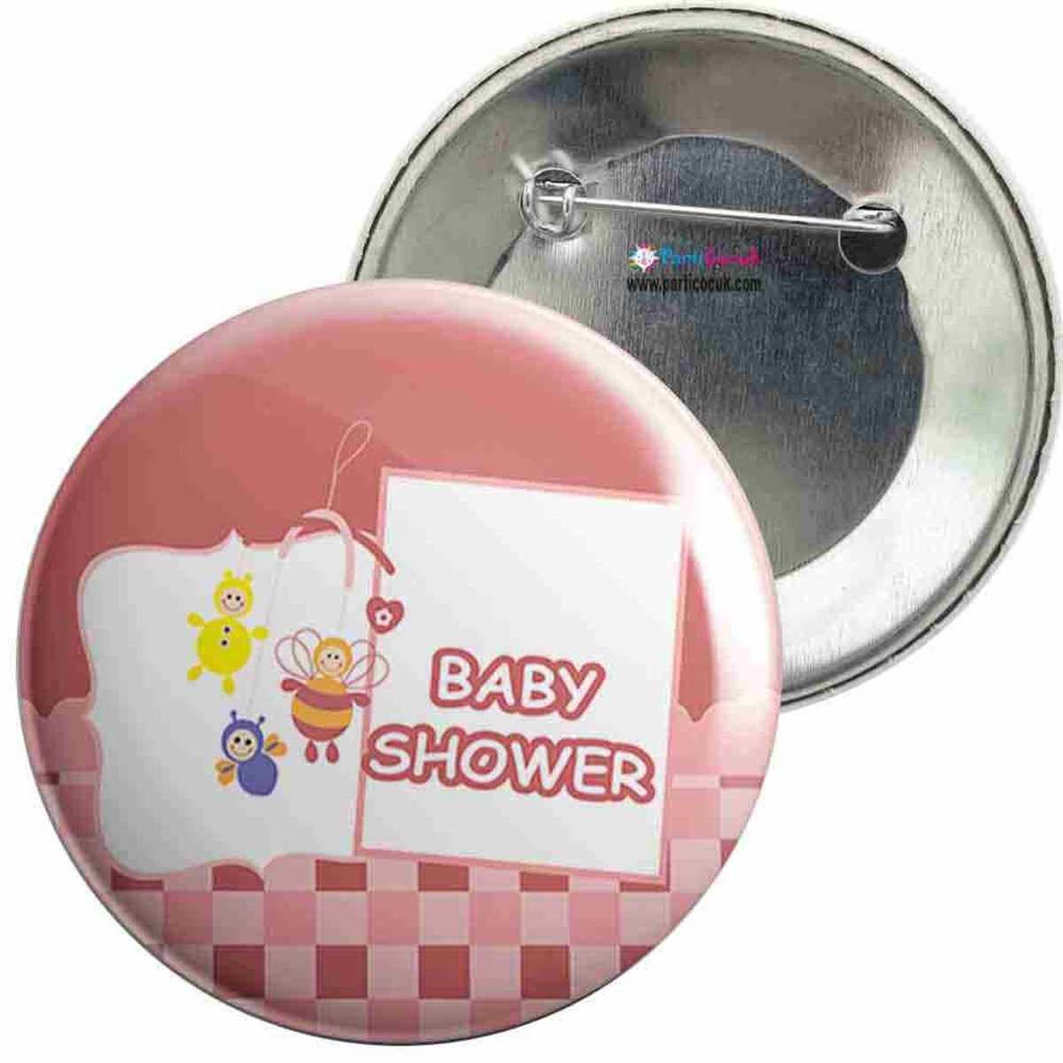 İğneli Metal Rozet Baby Shower 2 Parti Çocuk   