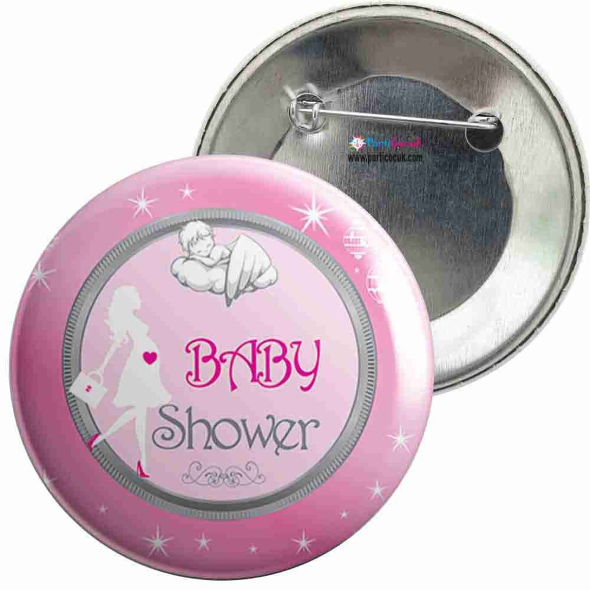 İğneli Metal Rozet Baby Shower 5 Parti Çocuk   